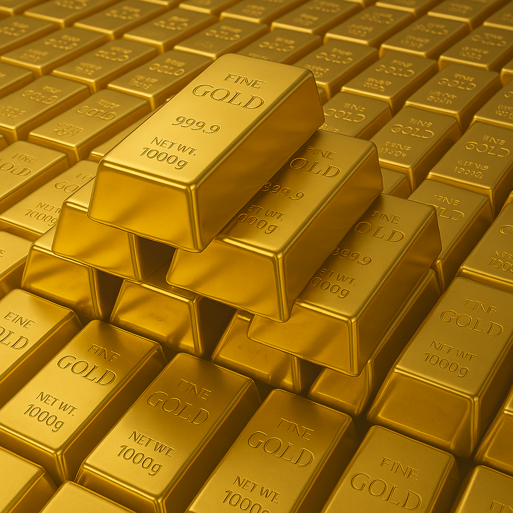 Gold Bars, 24K Gold Place in brick style, Price high in Gold.