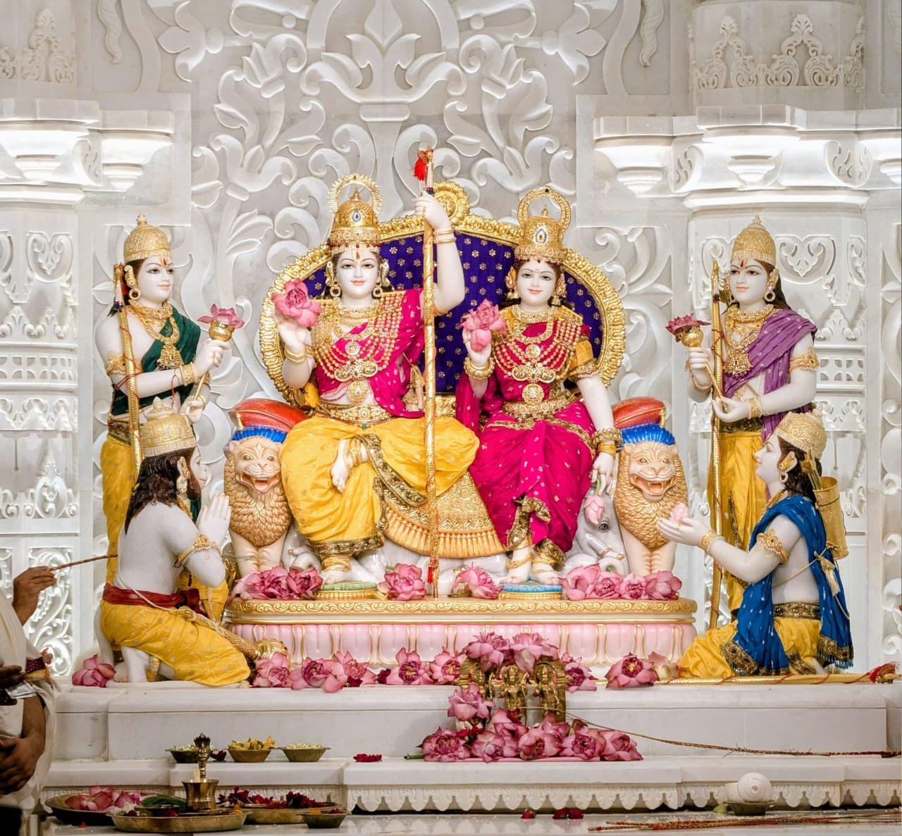 Grand view of the newly built Ram Temple in Ayodhya, a symbol of devotion and Indian heritage.